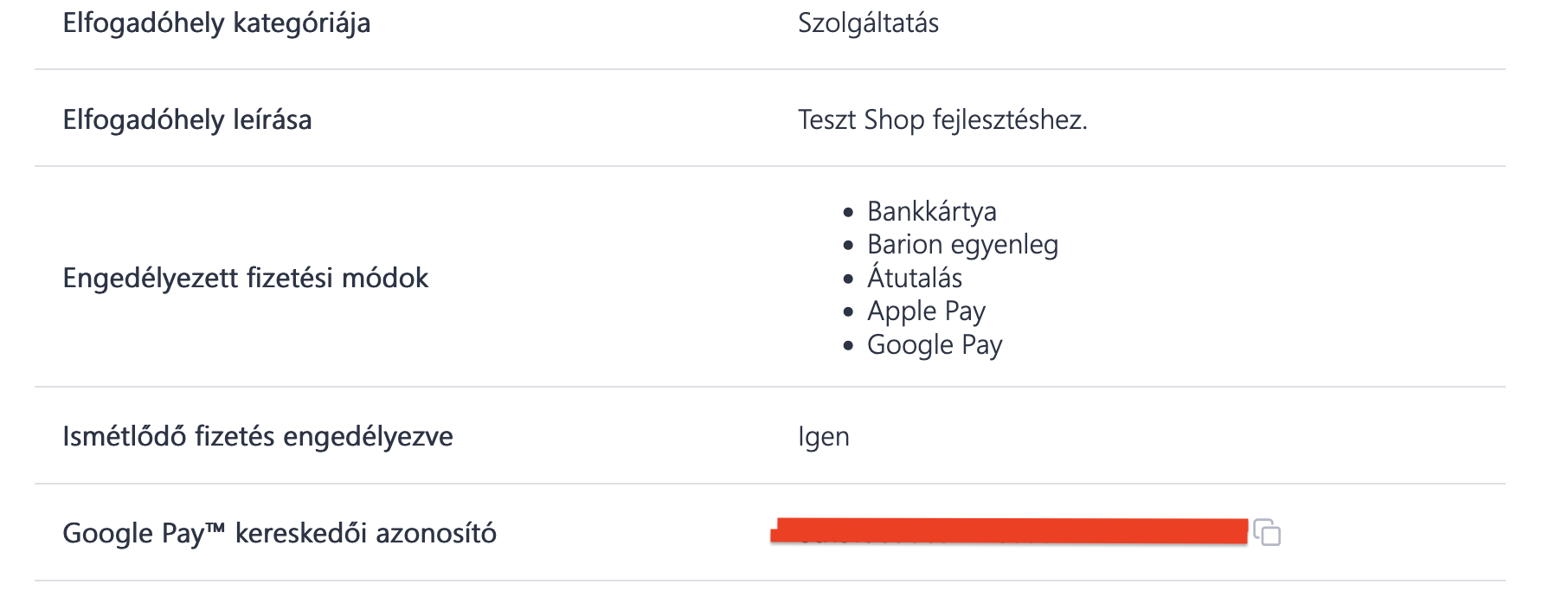 Google Pay Merchant ID
